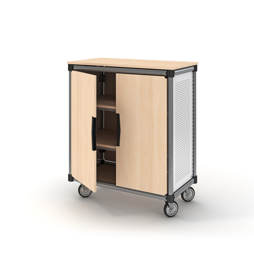 Information-Commons-Mobile-Cart-Doors-Paragon-Furniture