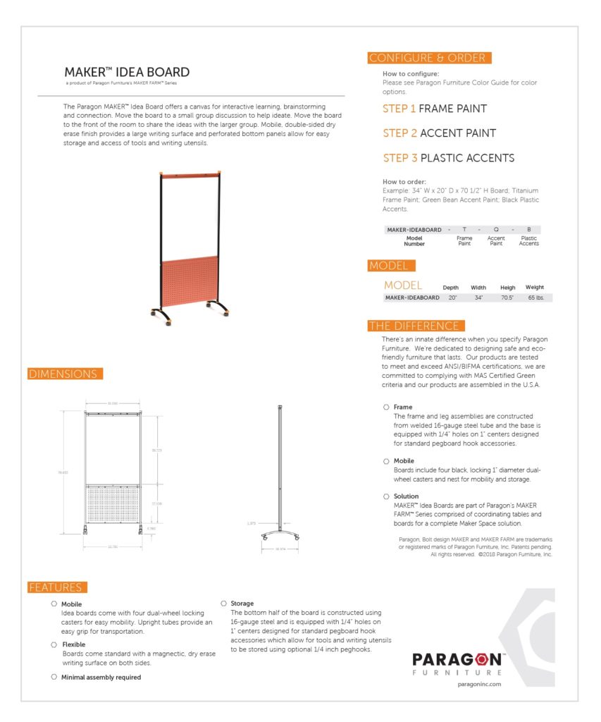 Maker-Idea-Board-Cut-Sheet-Paragon-Furniture