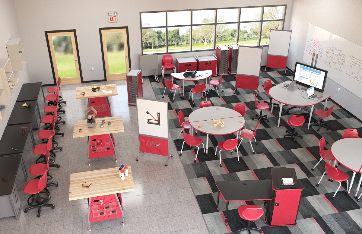Flexible Maker-Space Classroom - STEAM Learning-Lab - Paragon-Furniture-1