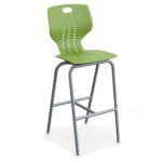 Emoji-Classroom-Student-Stool-4leg-Grass-Green-Paragon-Furniture