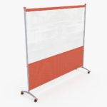 Maker-Ideaboard-Clear-Acrylic-Mobile-Partition-71-75-Paragon-Furniture