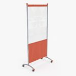 Maker-Ideaboard-Clear-Acrylic-Mobile-Partition-7133-Paragon-Furniture