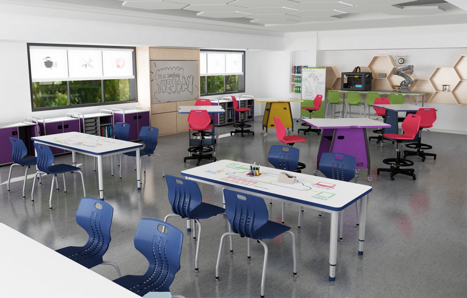 Classroom Maker Space Area - ParagonFurniture