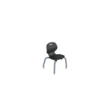 EMOJI CHAIR 4-LEG 12 BLACK - PARAGON FURNITURE