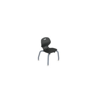 EMOJI CHAIR 4-LEG 12 BLACK - PARAGON FURNITURE
