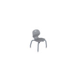 EMOJI CHAIR 4-LEG 12 COOL GRAY - PARAGON FURNITURE