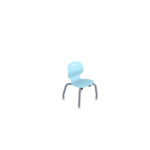 EMOJI CHAIR 4-LEG 12 VANILLA BLUE - PARAGON FURNITURE