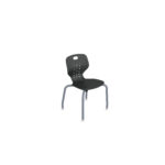 EMOJI CHAIR 4-LEG 16 BLACK - PARAGON FURNITURE