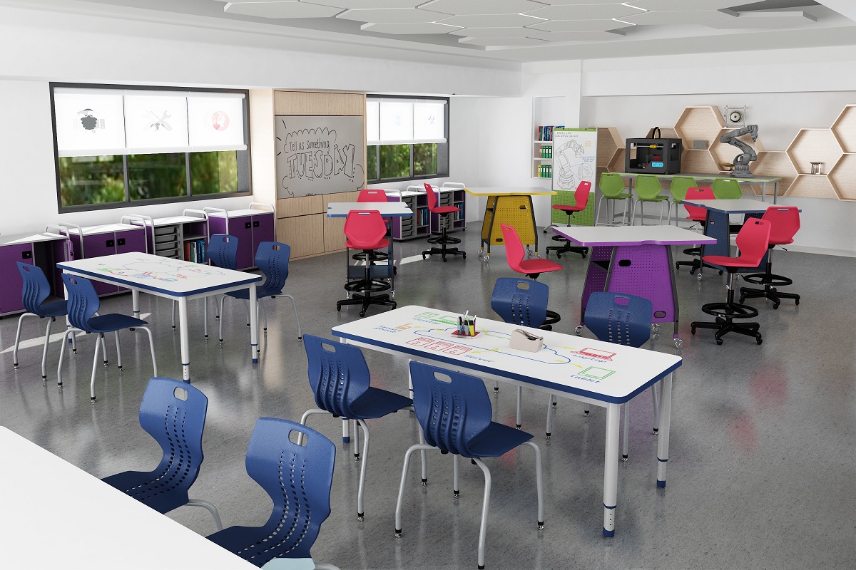 Flexible Classroom Makerspace - Paragon Furniture