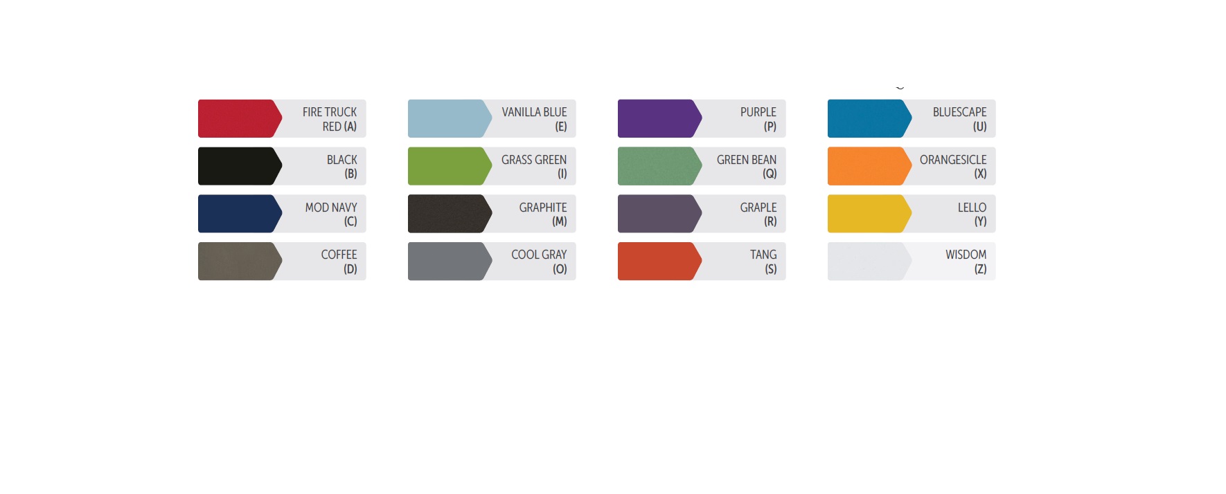 Edge Color Choices - Paragon Furniture