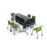 Crossfit Flip-Top Table Group - Flipped Up - Paragon Furniture
