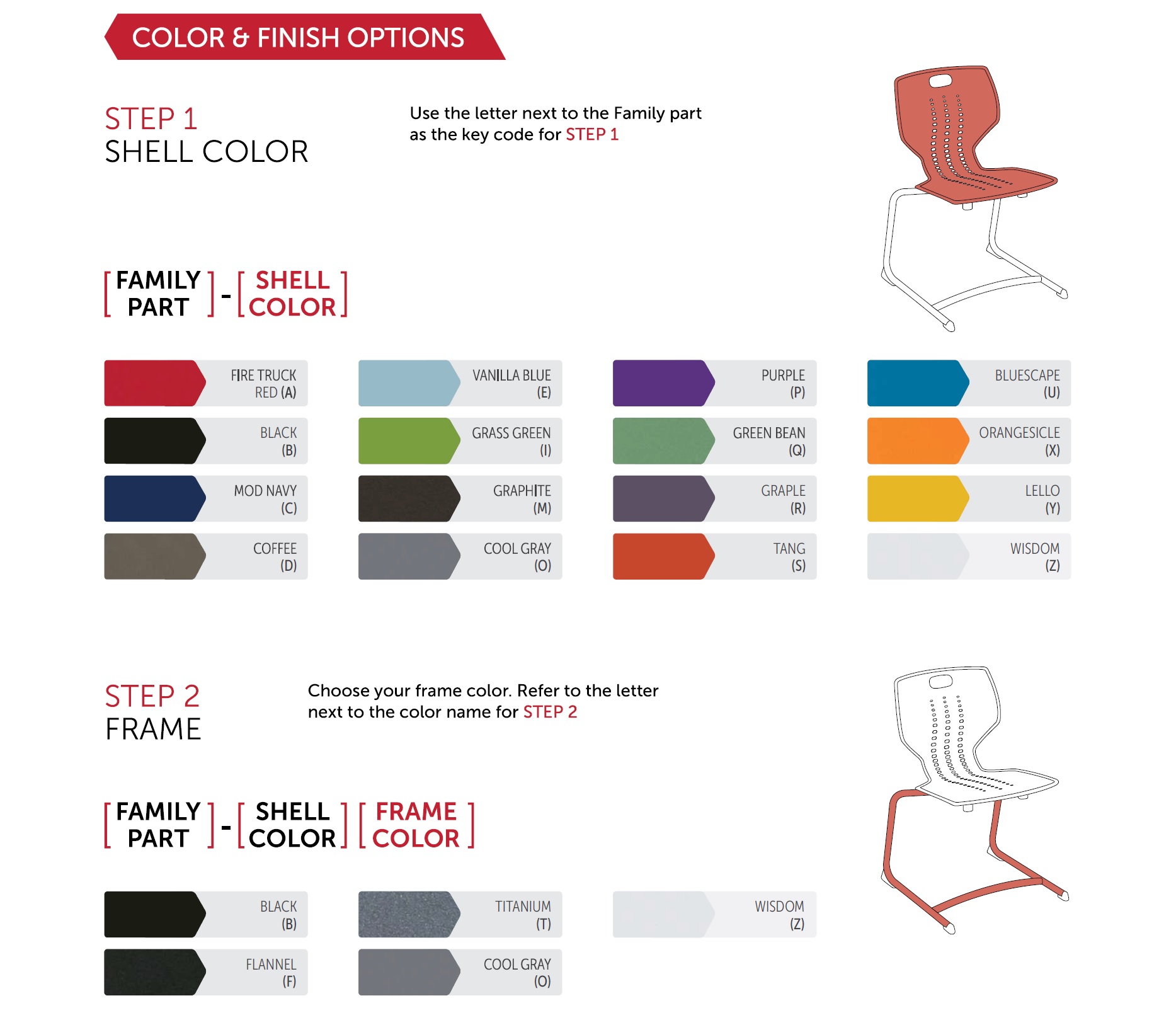 EMOJI CHAIR COLOR OPTIONS - PARAGON FURNITURE