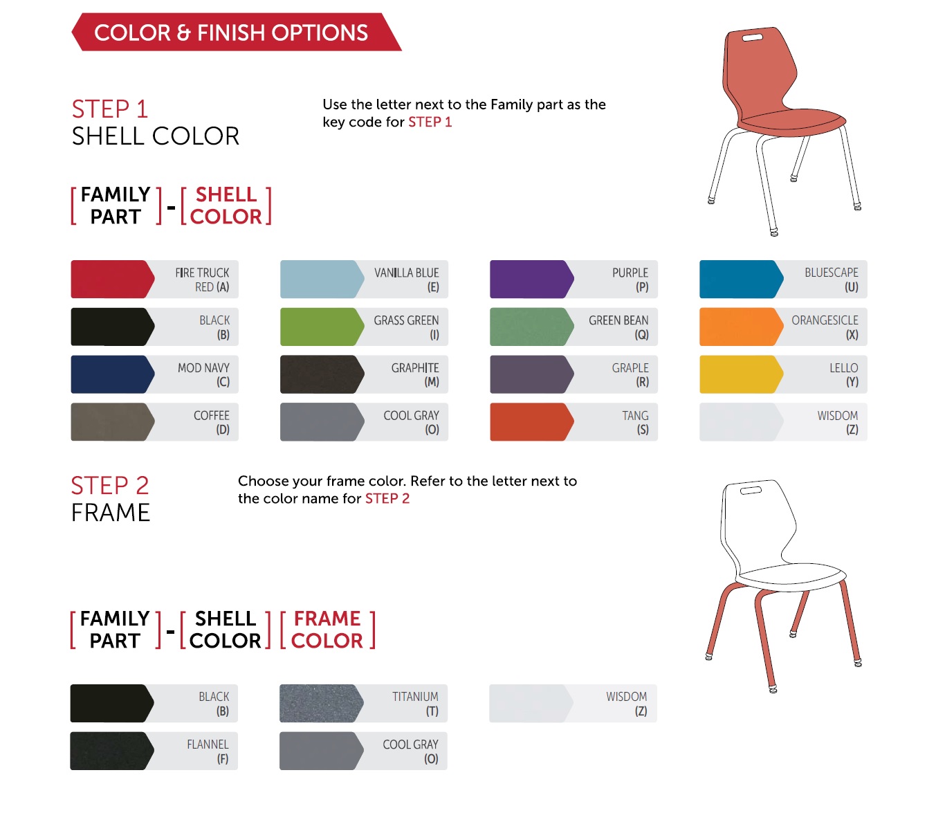 READY CHAIR COLOR CHOICES - PARAGON FURNITURE