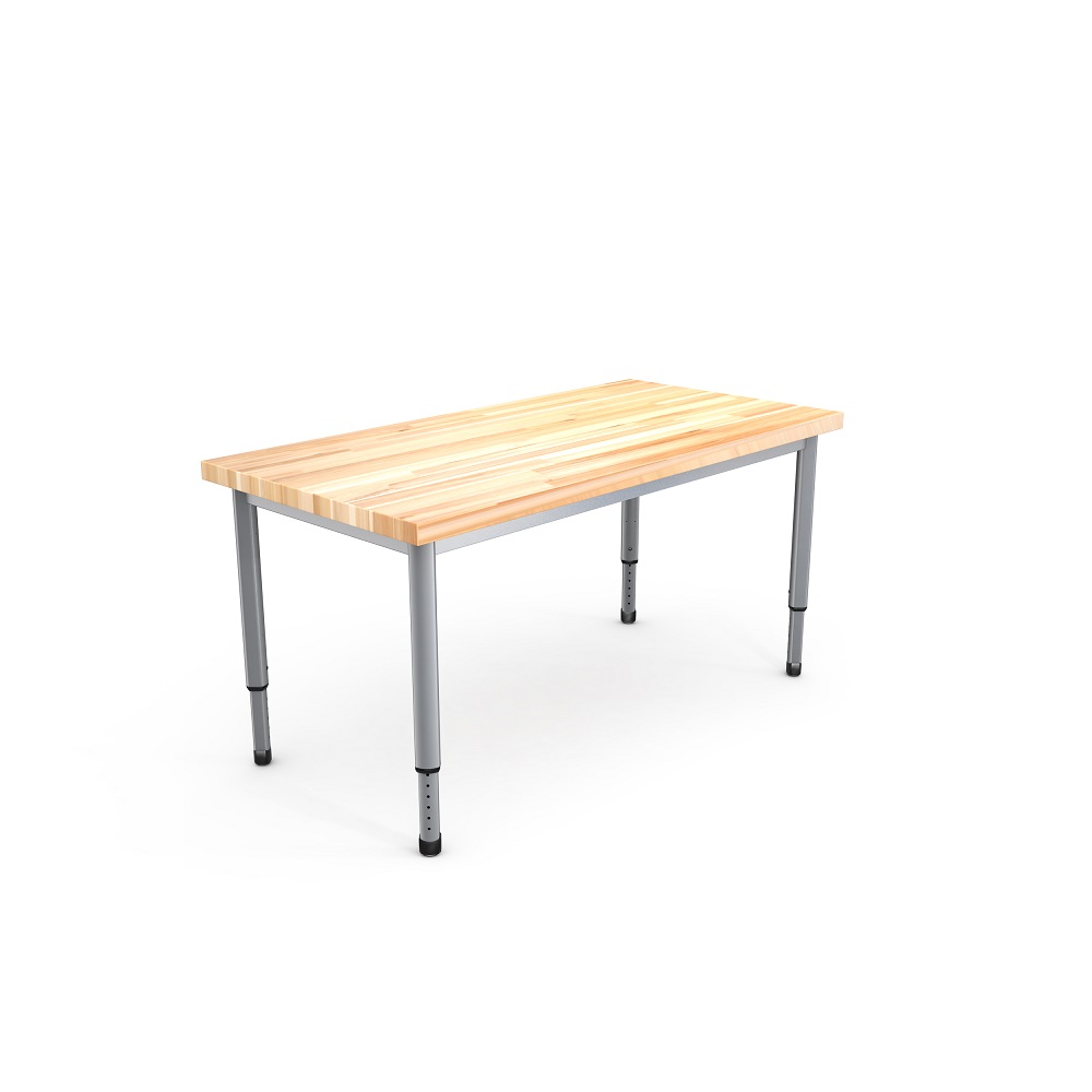 ALL-WELDED TABLE - BUTCHER BLOCK - AT-AW6030-BB - PARAGON FURNITURE