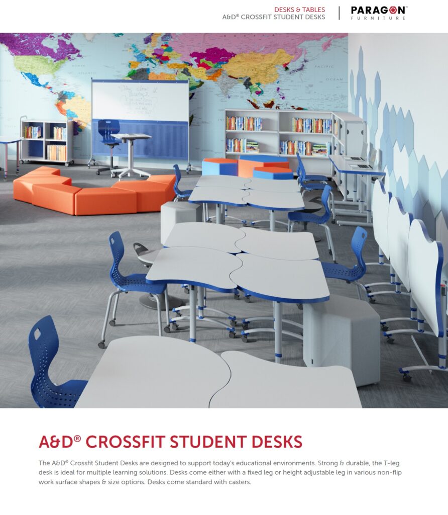 CROSSFIT STUDENT DESKS - PARAGON FURNITURE