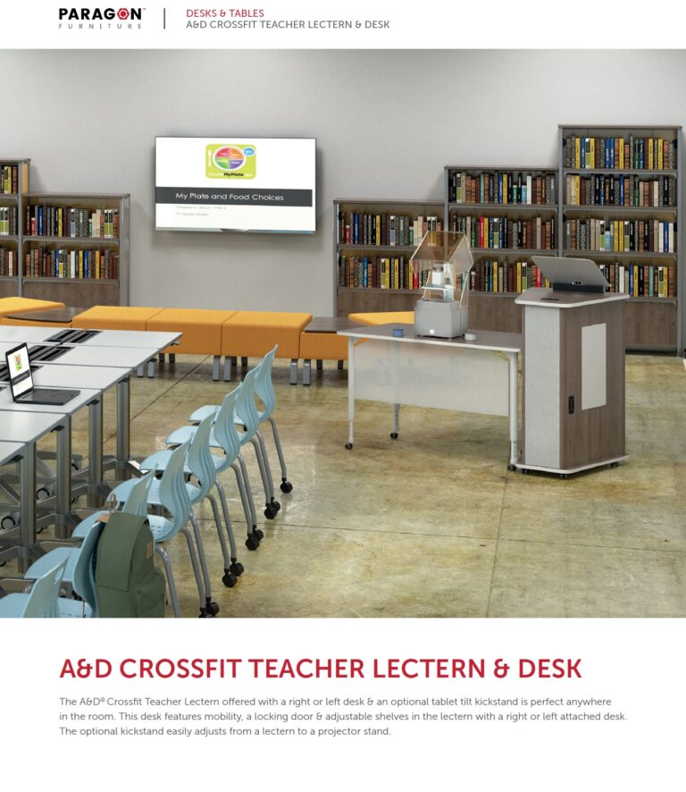 CROSSFIT TEACHER DESK & PODIUM - PARAGON FURNITURE
