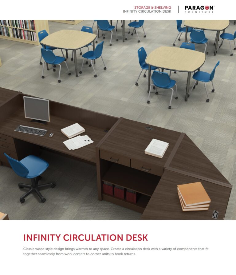 INFINITY CIRCULATION DESK - PARAGON FURNITURE