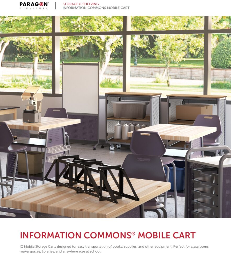 INFORMATION COMMONS MOBILE CART - PARAGON FURNITURE