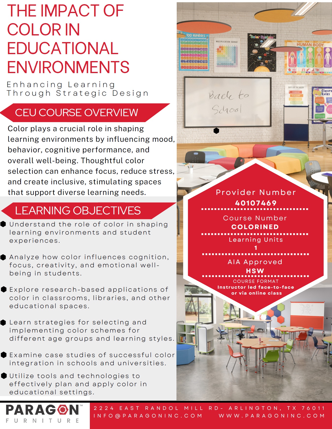 THE IMPACT OF COLOR - PARAGON FURNITURE
