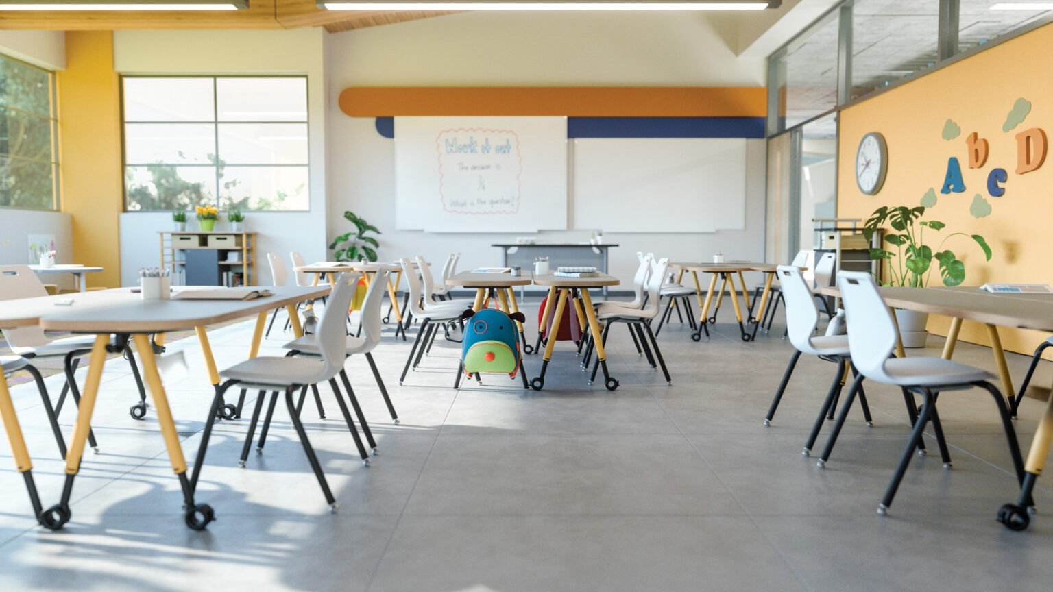 Flexible Paragon classroom furniture in an elementary learning environment