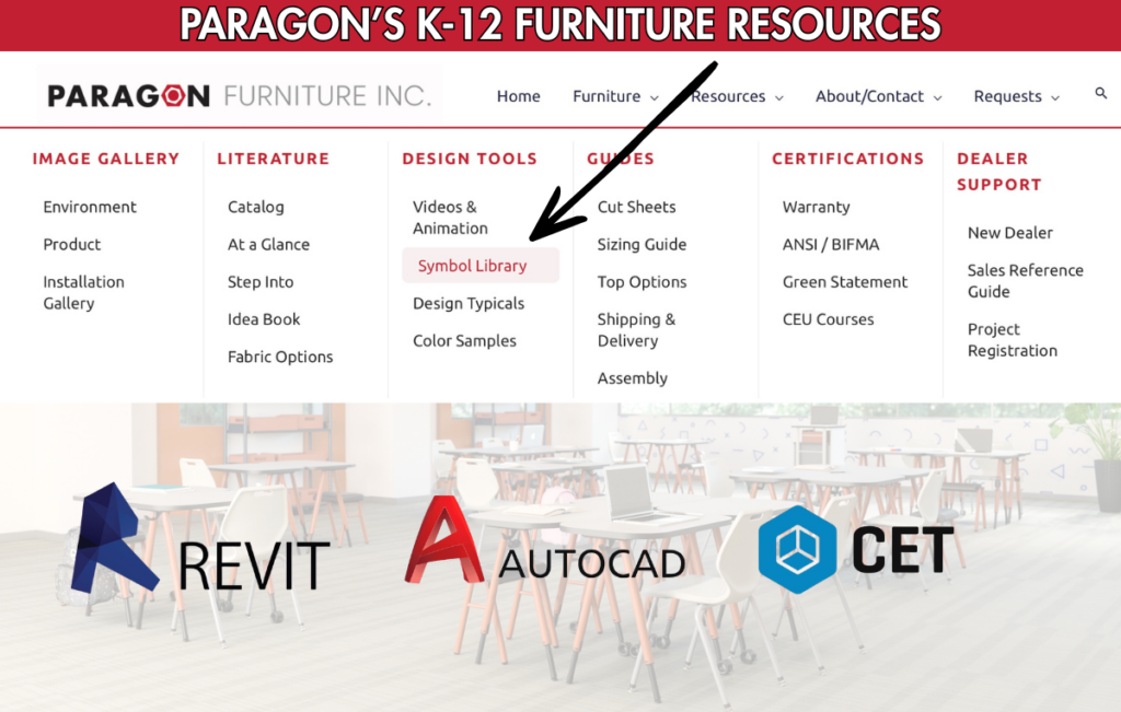 Paragon K-12 furniture design and specification resources