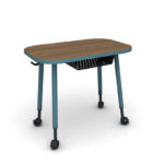 Cycle Single Student Desk with 4-legs
