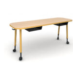 Cycle® Rectangular 4-leg double desk