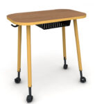 Cycle Single Student Desk with 4-legs