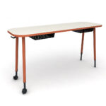 Cycle® Rectangular 4-leg double desk
