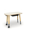 Cycle Single Student Desk with 4-legs