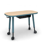 Cycle Single Student Desk with 4-legs
