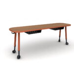 Cycle® Rectangular 4-leg double desk