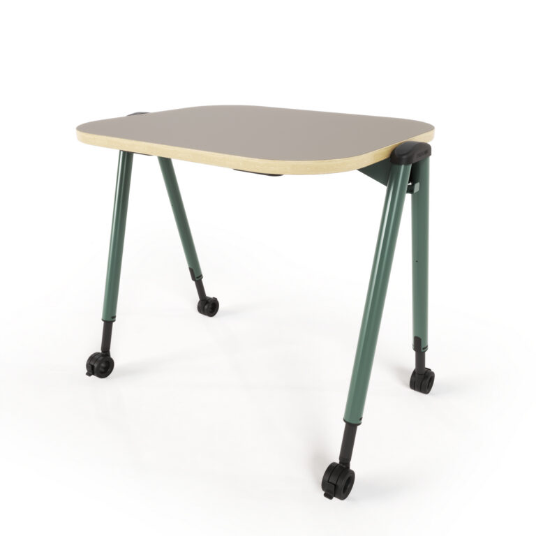 Paragon Cycle® flip-top classroom desk with space-saving work surface