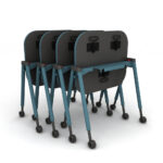 Set of 4 Cycle® Student underside of Flip Top Desk