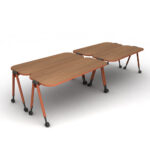 Set of 4 Cycle® Student Flip Top tables